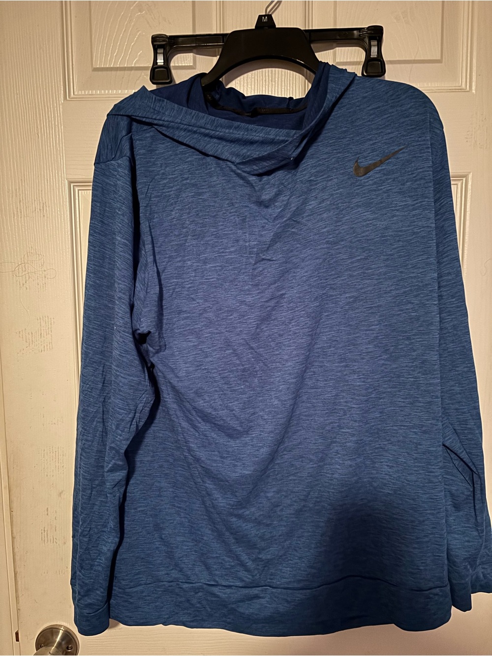 Nike Men’s Heathered Blue Hooded Athletic Pullover